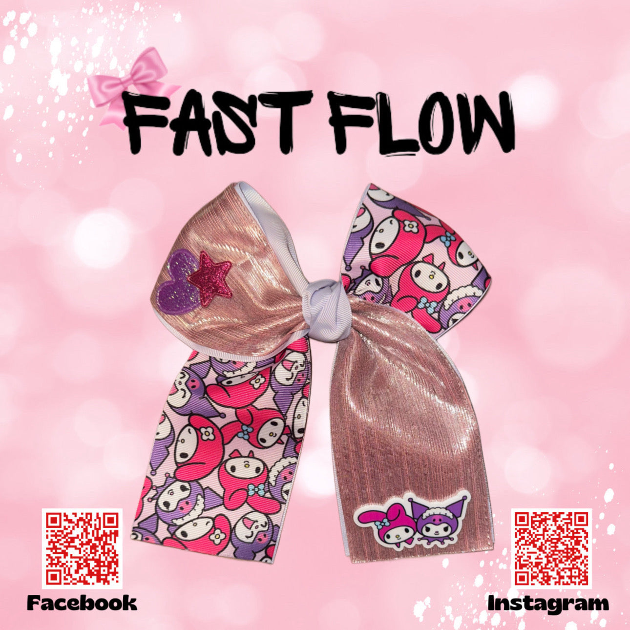 Kuromi & Melody Bows