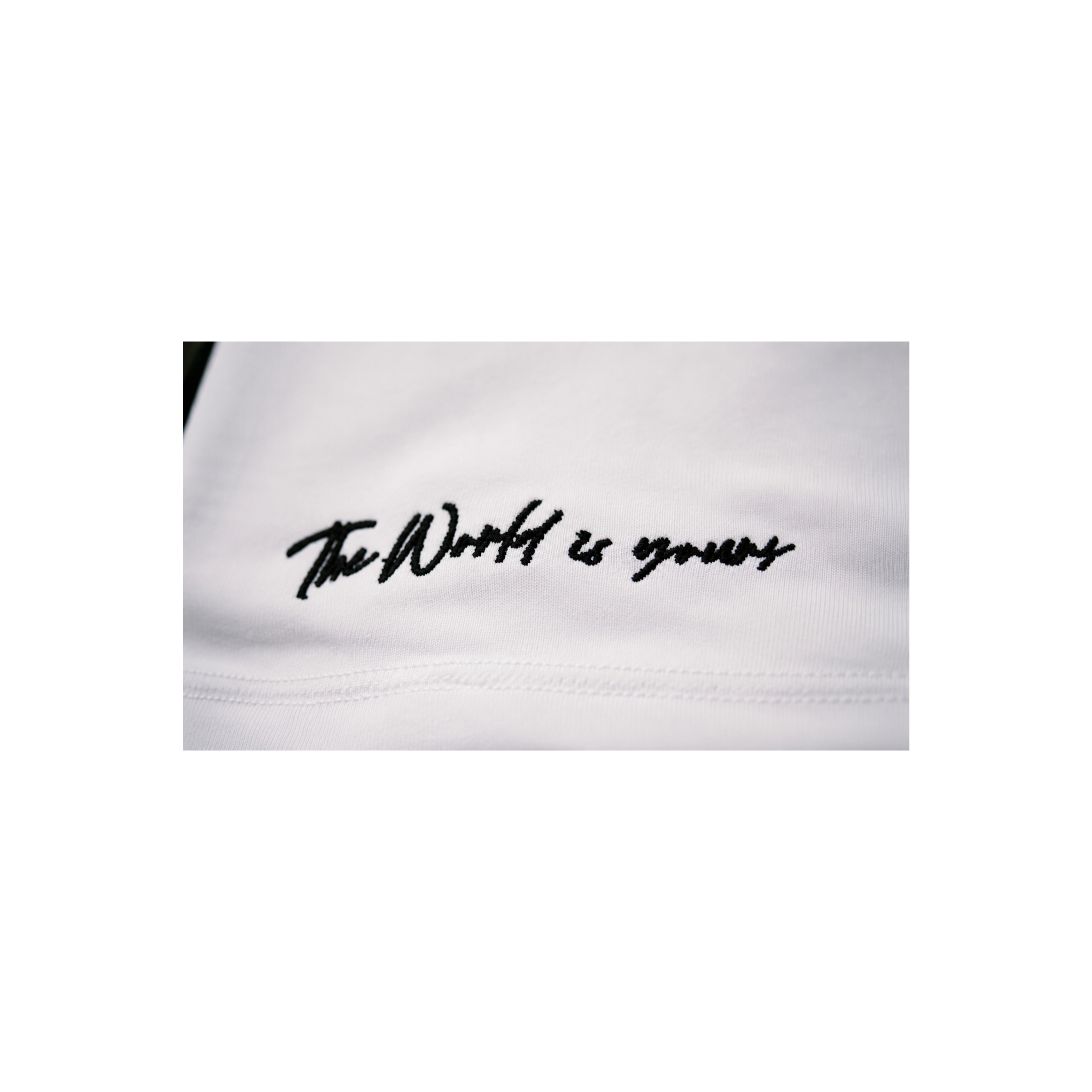 THE WORLD IS YOURS OVERSIZED WHITE TEE