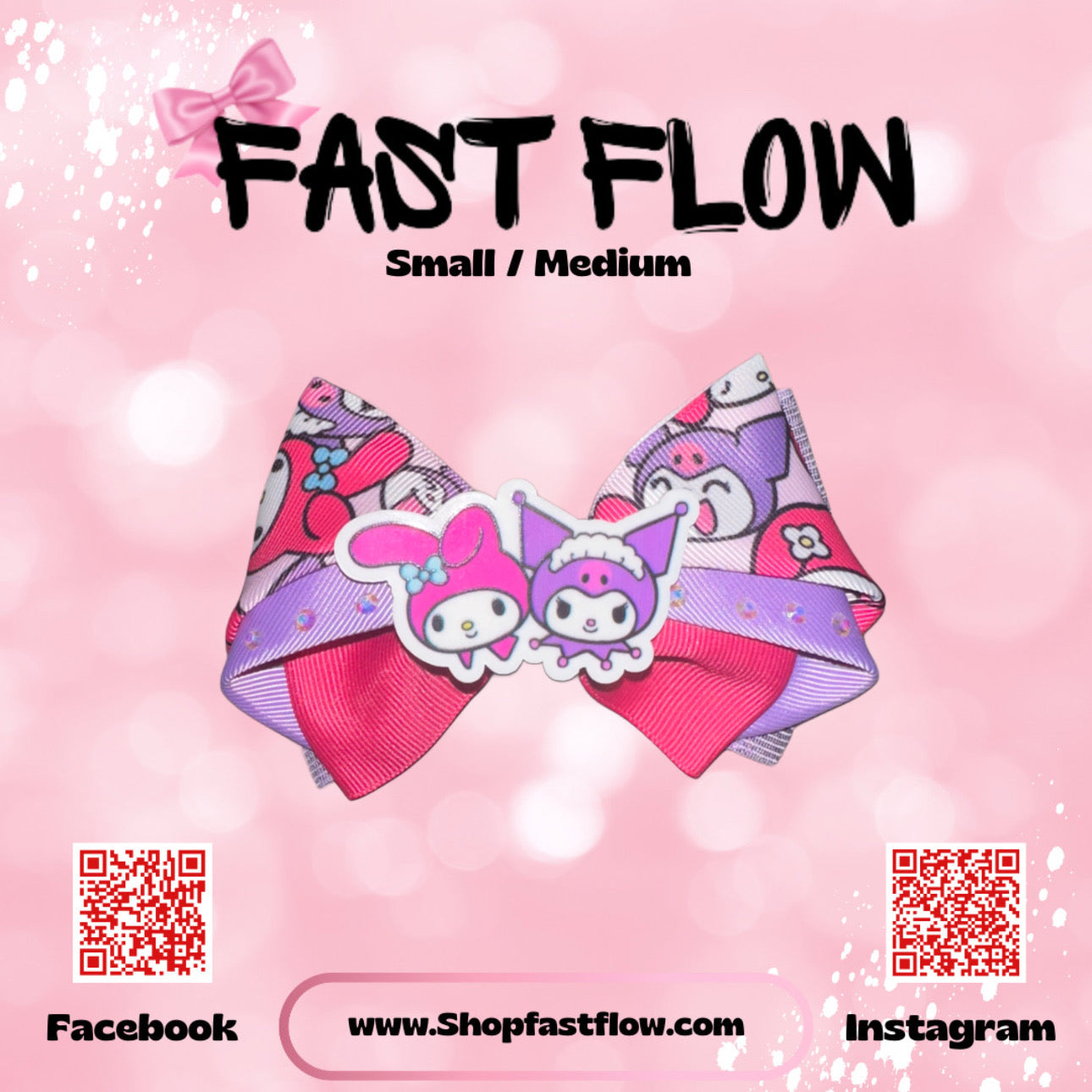 Kuromi & Melody Bows