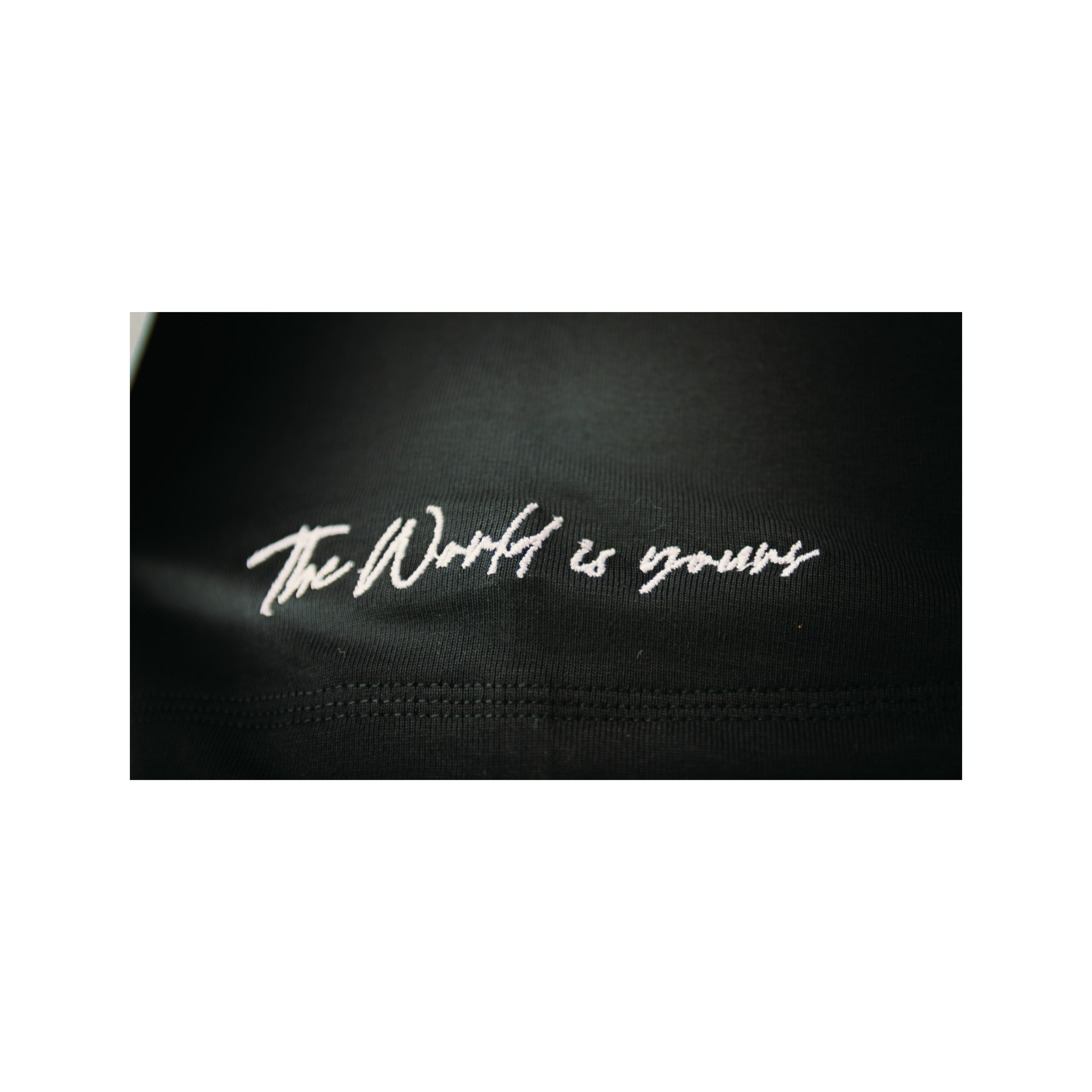THE WORLD IS YOURS OVERSIZED BLACK TEE