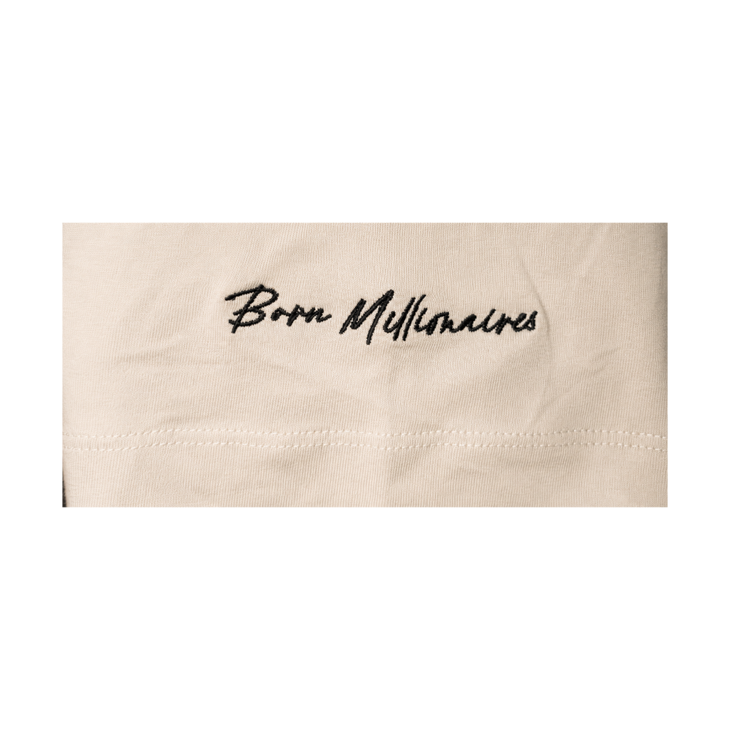 BORN MILLIONAIRES OVERSIZED  LIGHT BEIGE TEE