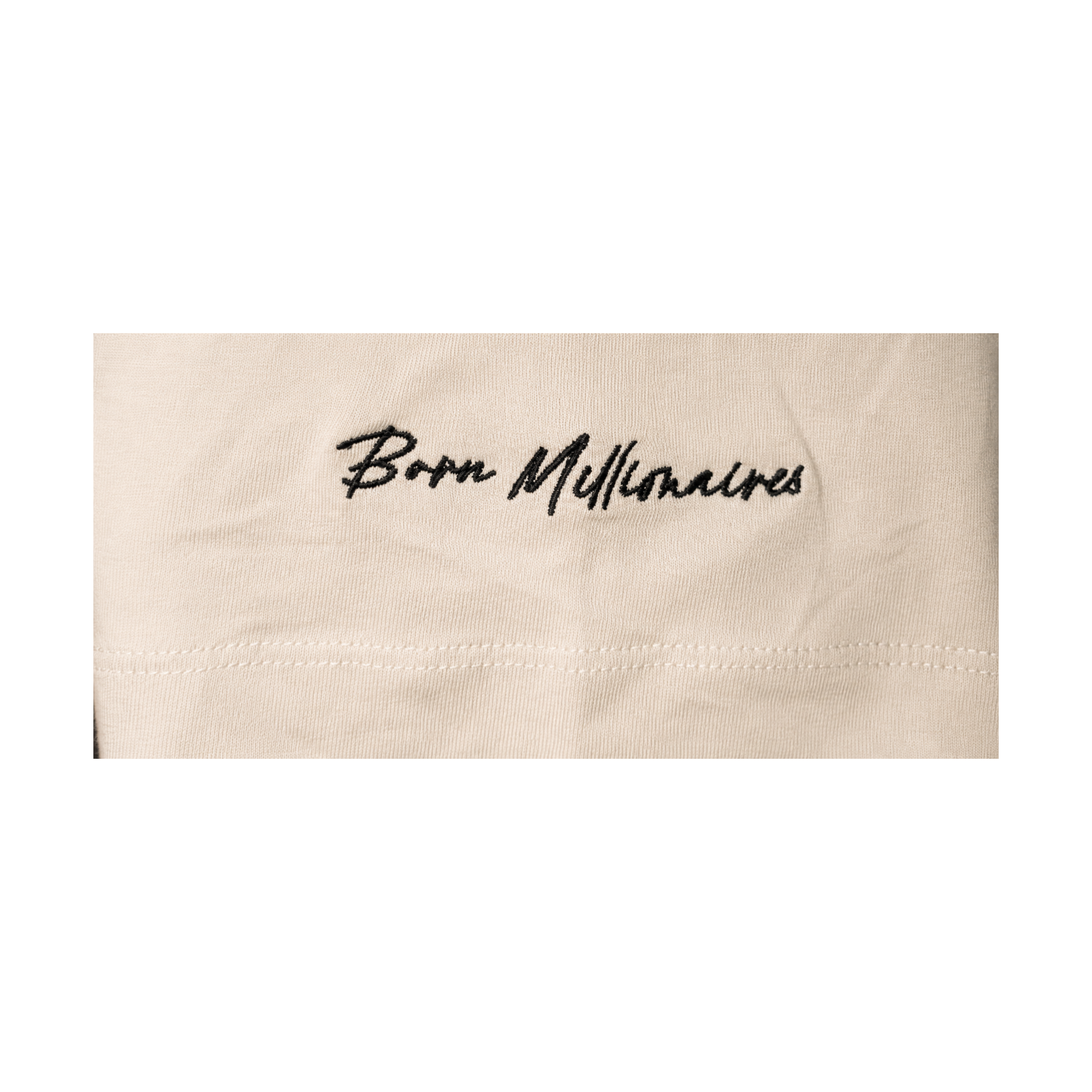 BORN MILLIONAIRES OVERSIZED  LIGHT BEIGE TEE