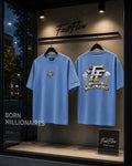 BORN MILLIONAIRES OVERSIZED BLUE TEE￼