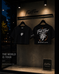 THE WORLD IS YOURS CROP TOP BLACK TEE