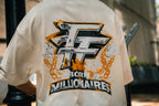 BORN MILLIONAIRES OVERSIZED  LIGHT BEIGE TEE